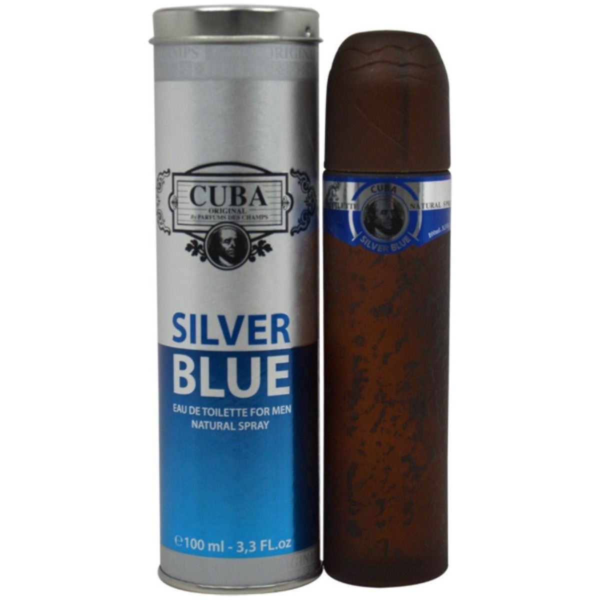 Cuba Silver Blue By Cuba cologne for men EDT 3.3 / 3.4 oz New in Box