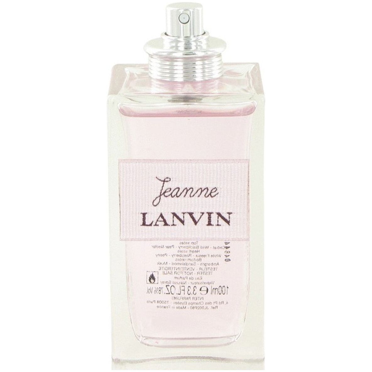 Jeanne by Lanvin perfume for women 3.3 / 3.4 oz edp New Tester