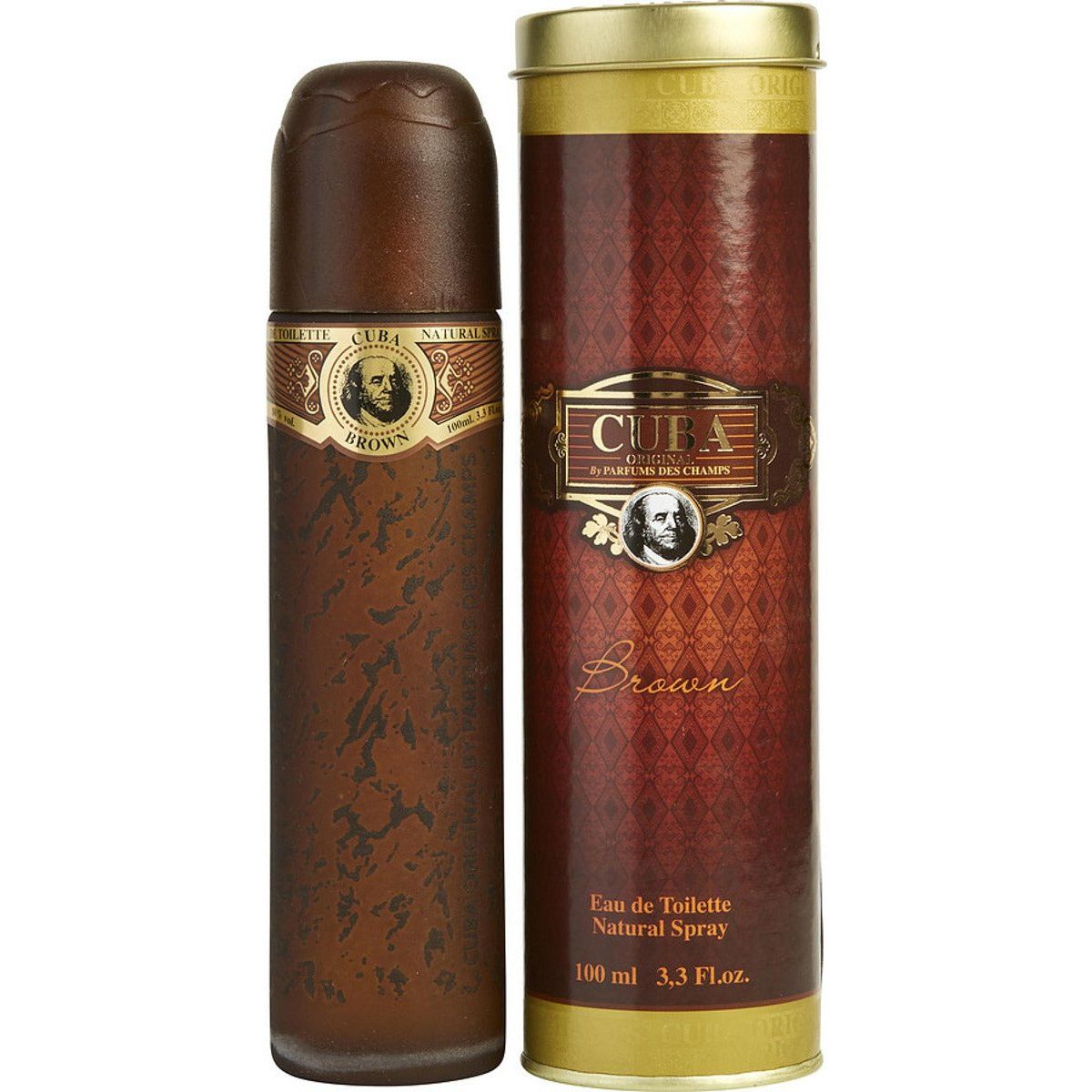 Cuba Brown By Cuba cologne for men EDT 3.3 / 3.4 oz New in Box
