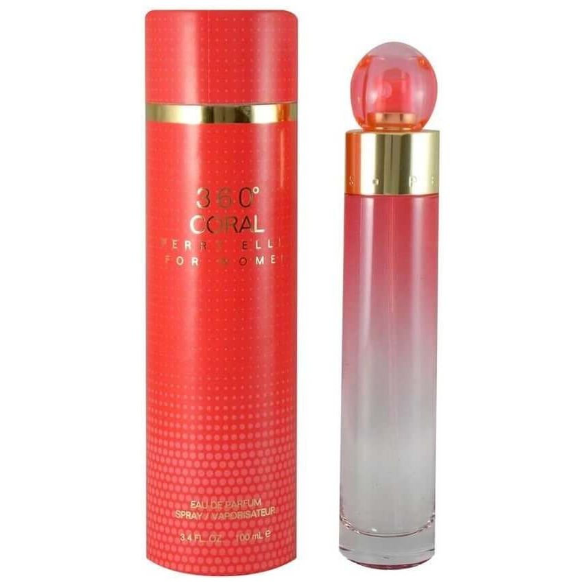 360 Coral by Perry Ellis 3.3 / 3.4 oz EDP Perfume For Women NEW IN BOX