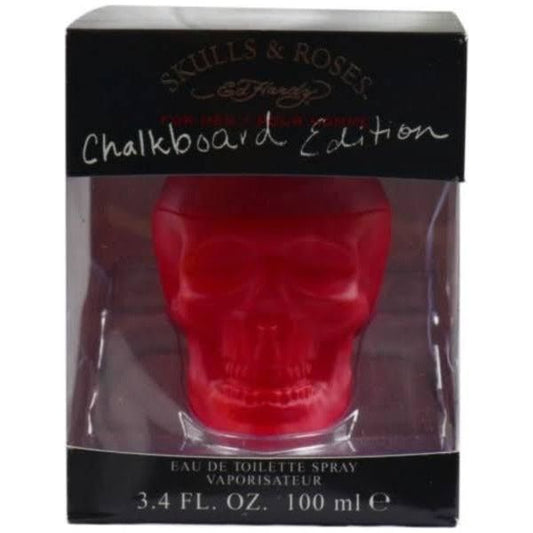 Ed Hardy SKULLS AND ROSES Chalkboard Christian Audigier edt 3.4 / 3.3 oz men NEW in BOX