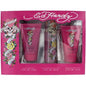Ed Hardy Love Kills Slowly 3 pcs Gift Set By Christian Audigier for Women