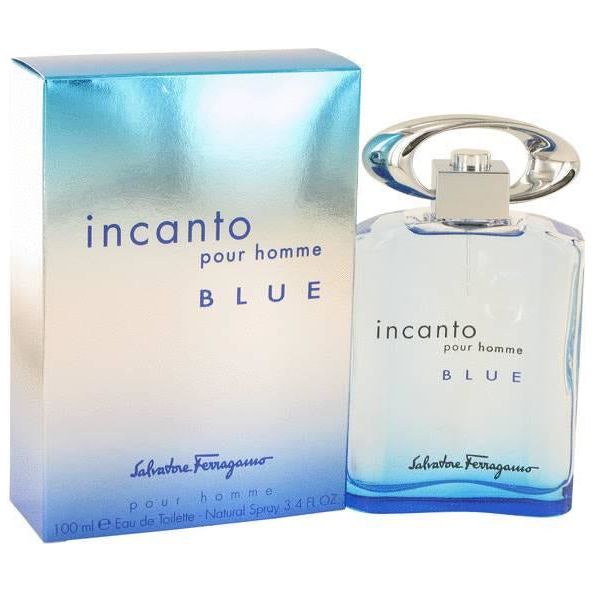 INCANTO BLUE pour homme by Salvatore Ferragamo 3.4 oz EDT For Men New in Box