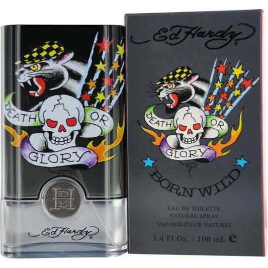 BORN WILD by Ed Hardy Christian Audigier for Men 3.4 oz edt New in Box