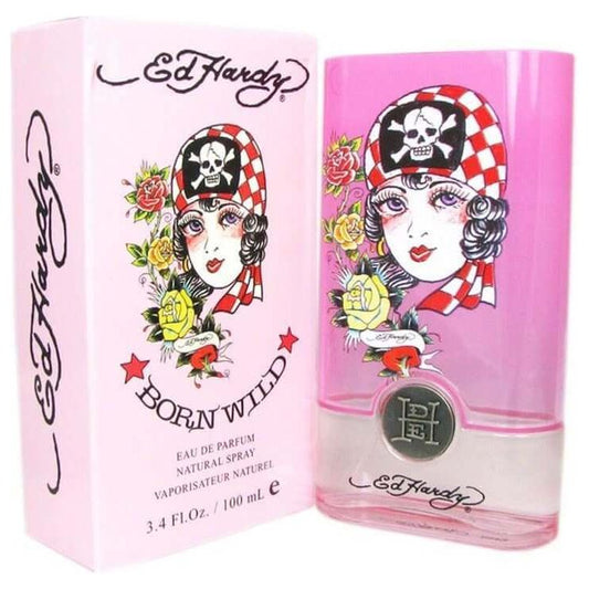 BORN WILD Ed Hardy Christian Audigier for Women 3.4 oz edp New in Box