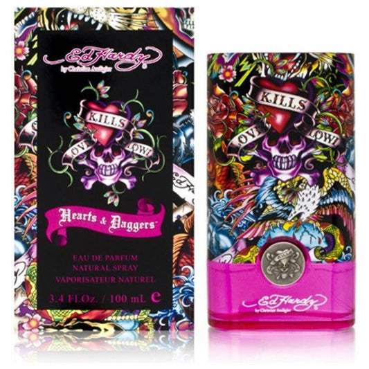 ED HARDY HEARTS & DAGGERS 3.4 / 3.3 oz EDP For Women NEW in BOX