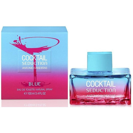 Cocktail Seduction Blue by Antonio Banderas 3.4 oz EDT For Women New IN BOX