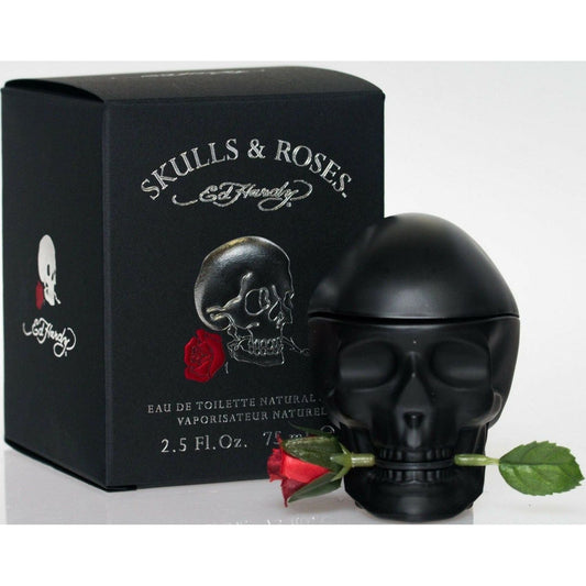 Ed Hardy Skulls & Roses Christian Audigier cologne for men EDT 2.5 oz New in Box