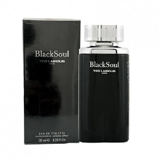 BLACK SOUL Ted Lapidus Cologne Men 3.3 oz 3.4 EDT New in Box